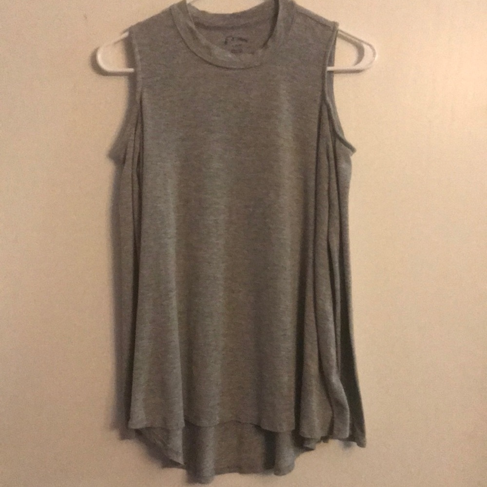 Girls **art class** Grey cold shoulder top
